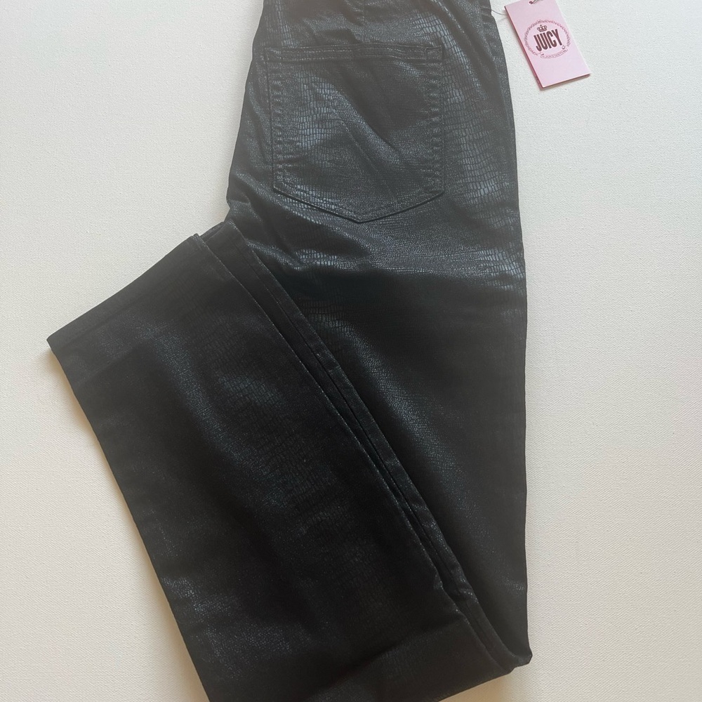 NWT‎ Juicy Couture Faux Snakeskin Pants Size 6 (E4)